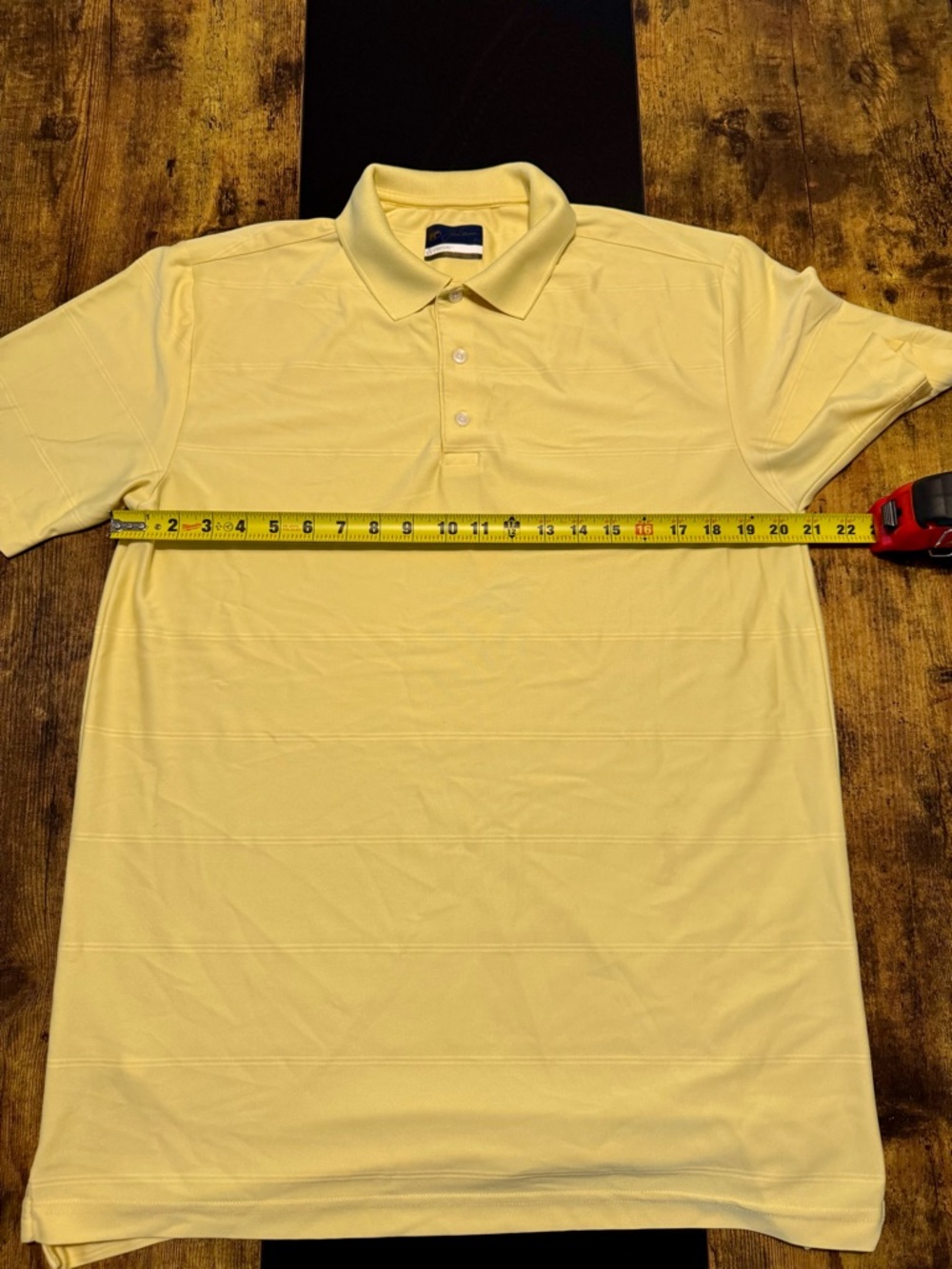 Jack Nicklaus StayDri Polo Shirt Mens Medium Yellow Golf Performance - Picture 5 of 6